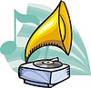 Vector clipart: gramophone