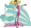 Vector clipart: singer