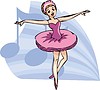 Vector clipart: ballet dancer