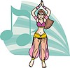 Vector clipart: indian dance