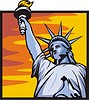 La Estatua de la Libertad en Nueva York | Ilustración vectorial