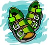 Vector clipart: sandals for child