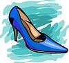 Vector clipart: high-heeled shoe