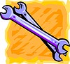 Vector clipart: spanners