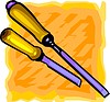 Vector clipart: screwdrivers