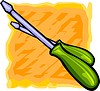 Vector clipart: screwdrivers