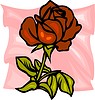 Векторный клипарт: алая роза
