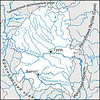 Векторный клипарт: карта Эвенкийского автономного округа