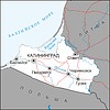 Karte von Oblast Kaliningrad | Stock Vektrografik