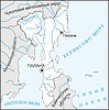 Карта Корякского автономного округа | Векторный клипарт