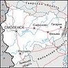 Vector clipart: Smolensk oblast map