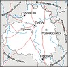 Векторный клипарт: карта Тульской области
