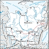 Vektor Cliparts: Karte von Jakutien