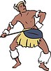 Vector clipart: aborigine