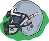 Vector clipart: american football equipment