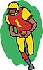 Vector clipart: american football