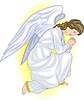 Vector clipart: angel praying