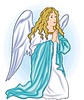 Vector clipart: angel praying