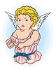 Vector clipart: young nice angel