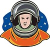 Vector clipart: astronaut