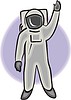 Vector clipart: astronaut