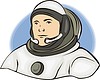 Vector clipart: astronaut