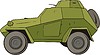 Vector clipart: armored car BA64B