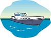 Vector clipart: inflatable boat