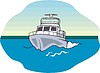 Vector clipart: inflatable boat