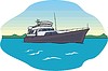 Vector clipart: inflatable boat