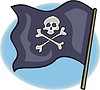 Пиратский флаг | Векторный клипарт