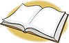 Vector clipart: open book