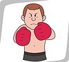 Vector clipart: boxer