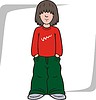 Vector clipart: teenager