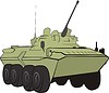 Vector clipart: armored troop-carrier BTR 90