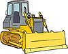 Vector clipart: bulldozer