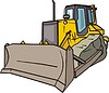 Vector clipart: bulldozer