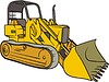 Vector clipart: bulldozer