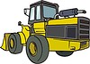 Vector clipart: bulldozer
