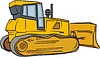 Vector clipart: bulldozer