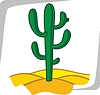 Vector clipart: desert cactus 