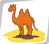 Vector clipart: camel cartoon