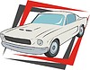 Vector clipart: vintage car