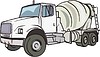 Vector clipart: cement truck