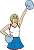 Vector clipart: cheerleader