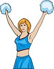 Vector clipart: cheerleader