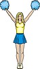 Vector clipart: cheerleader