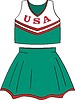 Vector clipart: cheerleader costume