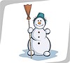 Vector clipart: snowman