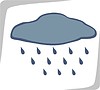 Vector clipart: rain